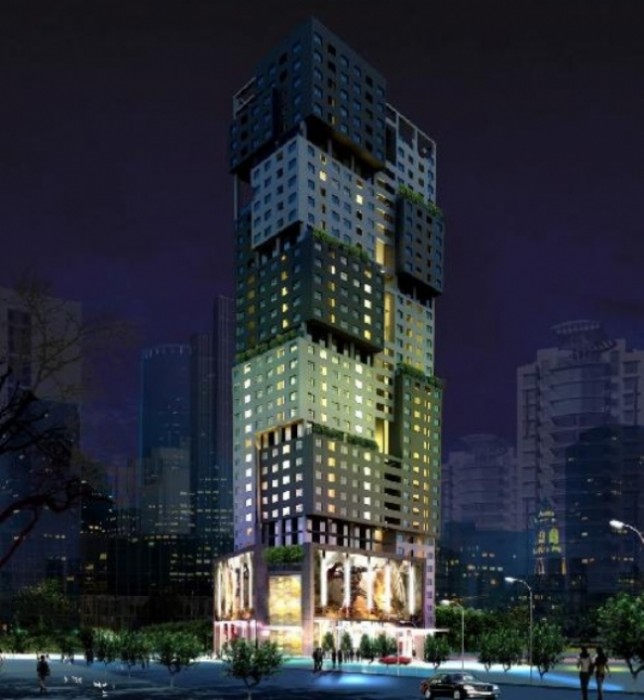 Công ty Trường Thịnh nhận thi công báo giá màn hình led p4 100 inch ngoài trời cho tòa nhà Falcon Hà Đông Tower