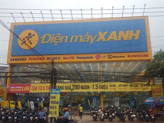 giai phap man hinh quang cao hien thi thong tin hang hoa  tai sieu thi dien may xanh tai thi xa thuan an   binh duong